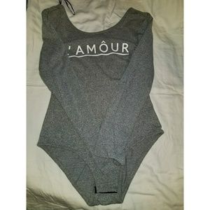 Grey bodysuit